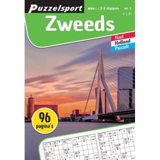 Puzzelboek Puzzelsport 96 pagina's Zweeds 2-3 Stippen 8710835842288