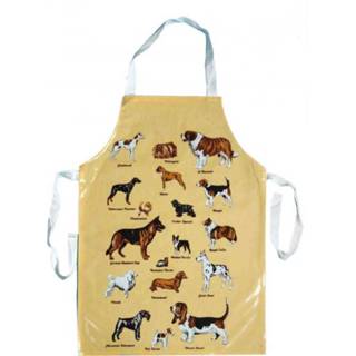 👉 Wasschort geel met diverse hondenrassen