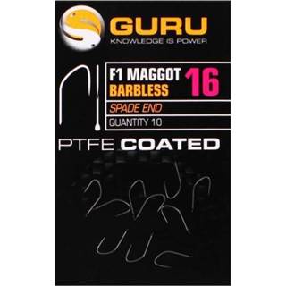 👉 Zwart Guru F1 Maggot Hook - Haakmaat 16 5060196185399