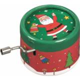 Muziekdoosje karton geen voedingstype junior personage kinderen groen rood Moses kerstman 5,8 x 4 cm groen/rood 8720585142705