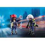 👉 Kunststof One Size meerkleurig PLAYMOBIL City Action - DuoPack Brandweerlui (70081) 4008789700810