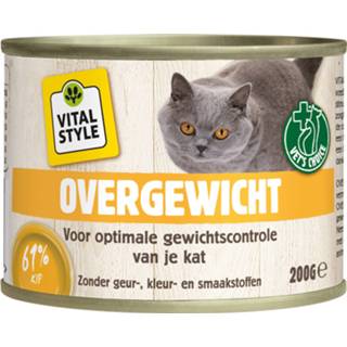 👉 Kattenvoer Vitalstyle Overgewicht - 200 g 8711731024303
