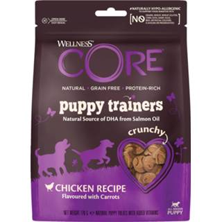 👉 Hondensnack Wellness Core Protein Bites Puppy Trainers - Hondensnacks Kip Wortel Zalmolie 170 g Voor Puppies Van Alle Rassen