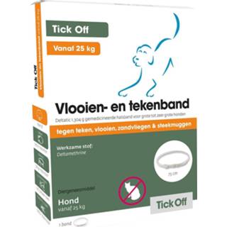 👉 Anti tekenmiddel Tick Off Vlooien- En Tekenband Vanaf 25 Kg - 75 cm > 8713112004683