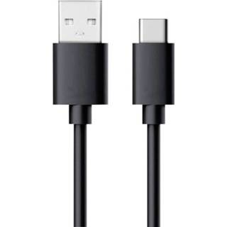 Zwart RealPower USB-kabel USB 2.0 USB-A stekker, USB-C stekker 60.00 cm 4040895004888