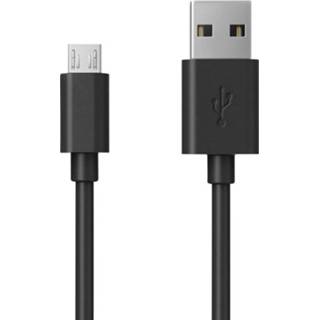 Zwart RealPower USB-kabel USB 2.0 USB-A stekker, USB-micro-B stekker 60.00 cm 4040895004871