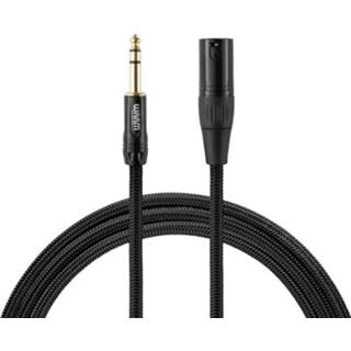 👉 Verbindingskabel zwart Warm Audio Premier Series XLR [1x XLR-stekker - 1x Jackplug male 6.3 mm] 0.90 m