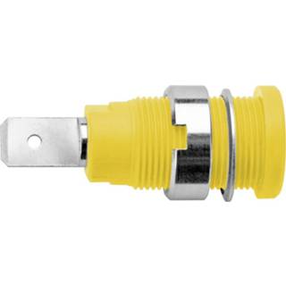 👉 Schützinger SEB 6452 Ni / GE Veiligheids-labconnector, female Bus, inbouw verticaal Stift-Ø: 4 mm Geel 1 stuk(s)