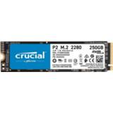 Crucial P2 250 GB NVMe/PCIe M.2 SSD 2280 harde schijf PCIe NVMe 3.0 x4 CT250P2SSD8