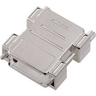 👉 Encitech DPAK-M-15-K 1511-0101-02 D-sub adapterbehuizing Aantal polen: 15 Kunststof 180 ° Metallic 1 stuk(s)