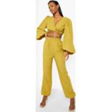 Baggy Joggingbroek Met Textuur, Chartreuse