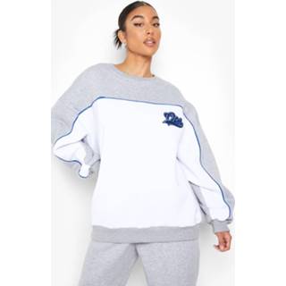 👉 Ofcl Colour Block Trainingspak Met Sweater, Grey Marl