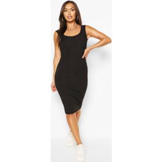 Petite Rib Scoop Back Midi Dress