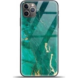 👉 Marmer groen donkergroen ShieldCase Glossy Green iPhone Xr hoesje (groen) 8720391649283