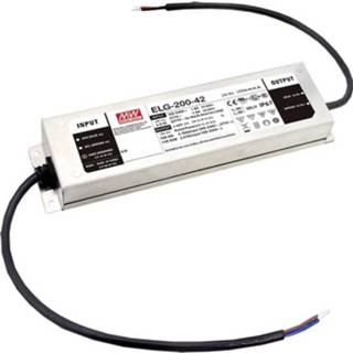 👉 LED-driver 39 - 45 V/DC 199.9 W 2.38 - 4.76 A Constante spanning Mean Well ELG-200-42AB-3Y