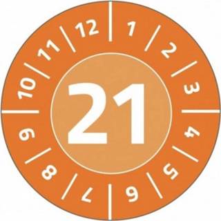 👉 Zelfklevende folie oranje Avery-Zweckform Teststickers 2021 folie, onverwijderbaar (Ø) 30 mm 1 set(s) 4004182075524