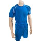 👉 Voetbalshirt blauw polyester l Precision voetbalshirt- en broek Lyon unisex maat 5027535194382