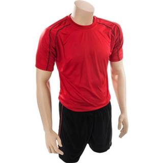 Voetbalshirt rood zwart polyester XL Precision voetbalshirt- en broek Lyon unisex rood/zwart mt 5027535194511