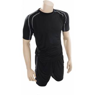 👉 Voetbalshirt zwart polyester XL Precision voetbalshirt- en broek Lyon unisex maat 5027535194573