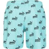 👉 PUMA logo AOP zwemshort blauw - S