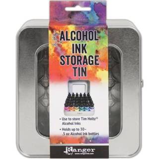 👉 Inkt cartridge tin One Size GeenKleur Ranger Tim Holtz Alcohol Storage 789541058618