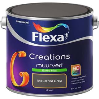 👉 Muurverf blueberry Flexa Creations Extra Mat - Dream 2,5 liter 8711113106412