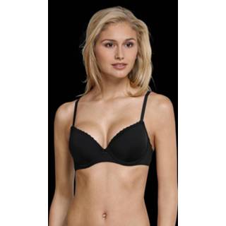 👉 Beugel BH vrouwen zwart Schiesser Push Up - met kant 4007064647581