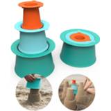 👉 Zandbak donkergroen groen blauw oranje jongens meisjes Alto Lagoon Green Zandspeelset Kasteel - Speelgoed / Strandspeelgoed Jongen Meisje Cadeau 1 jaar | 2 3 4 5 Set van vormen 5425031171393