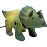 👉 Dinosaurus jongens kinderen Triceratops Houtlook Nachtlampje - Kind Kinderkamer 5055265932066