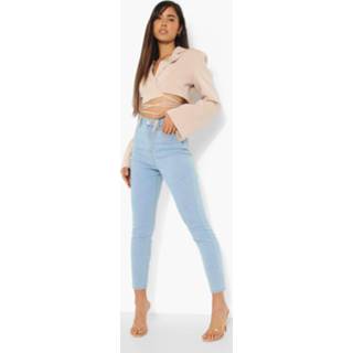 Skinny Jeans Met Hoge Taille, Light Blue