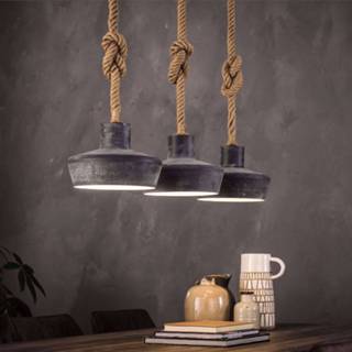 👉 Hanglamp grijs 'Mykelti' 3-lamps 8713244080425