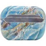 👉 Hardcase blauw wit marmer Apple Airpods Pro hoesje - Marmerprint Marble Stevig Blauw/Wit 8720629094045