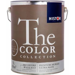 👉 Histor The Color Collection Muurverf Kalkmat - Clay Brown - 5 liter