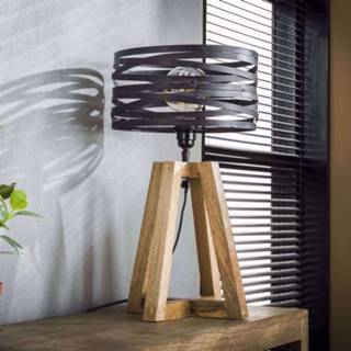 👉 Tafel lamp slate grey Tafellamp 'Manuel' 1-lamps, Ø29cm