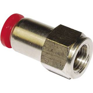 👉 Norgren Rechte koppeling C02260618 Schroefdraad (binnen) 1/8 Buis-Ø: 6 mm 1 stuk(s)