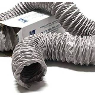 👉 Flexibele slang grijs PVC kunststof Niet-geïsoleerde (grijs) Ø 315mm (binnenmaat) - Volle Doos 10 Meter