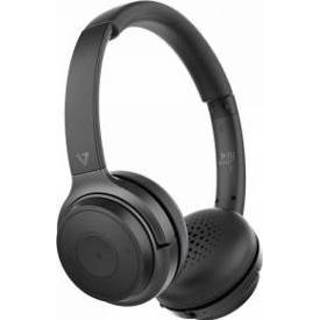 👉 Hoofdtelefoon zwart V7 HB600S hoofdtelefoon/headset Hoofdband 3,5mm-connector USB Type-C Bluetooth Oplaadhouder