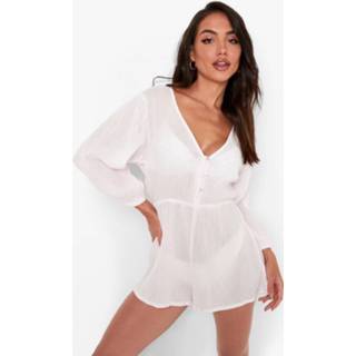 👉 Romper Met Pofmouwen, Baby Pink