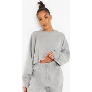 👉 Gerecyclede Sweater Met V-Hals, Grey Marl