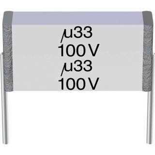 👉 TDK B32561-J1105-K 1 stuk(s) MKT-foliecondensator Radiaal bedraad 1 µF 100 V/AC 10 % 10 mm (l x b x h) 11.5 x 4.5 x 6.9 mm