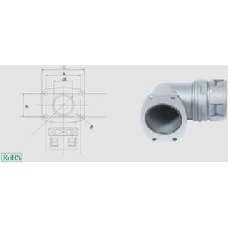 👉 Helukabel 920218 HSSV 90° FL Slangbevestiging Zwart 90° 1 stuk(s)