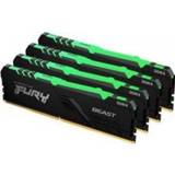 👉 Werkgeheugen HyperX FURY Beast RGB geheugenmodule 64 GB 4 x 16 DDR4 3200 MHz