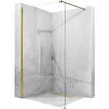 👉 Douchewand goud glans REA Aero Gold met Profiel 120 - 122 x 195 cm. 8 mm 5902557352623