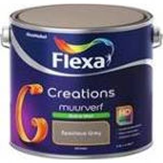 👉 Muur verf grijs Flexa Creations Muurverf Zijdemat - Industrial Grey 2,5 liter 8711113133197