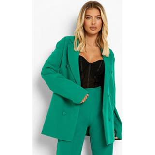 👉 Oversized Colour Pop Blazer Met Dubbele Knopen, Bright Green