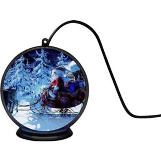 👉 Slee zwart Konstsmide 1550-700 LED-decor Kerstman met LED Timer 7318301550708