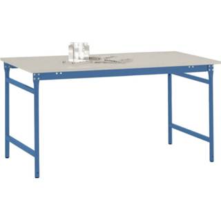 👉 Manuflex BB3041.5007 Bijzettafel basis stationair met melamine tafelblad in stralend blauw RAL 5007, bxdxh: 1250 x 800 x 780 mm Stralend blauw (RAL 5007)