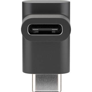 👉 Zwart USB-C naar CE USB 3.2 GEN 1 (USB 3.0) Adapter - (F) (M) 90° 5Gbit/s haaks 4040849555565