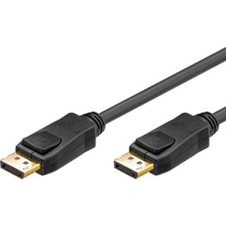 DisplayPort kabel zwart kunststof CE DisplayPort-connector High Speed 1.2 - 4K & 3D sw 4040849659232