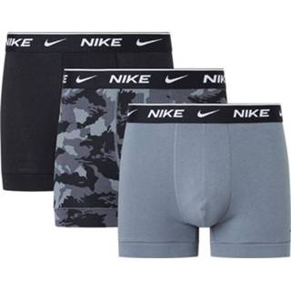 👉 Boxershort elastaan male print Nike 3-pack boxershorts trunk camo charcoal